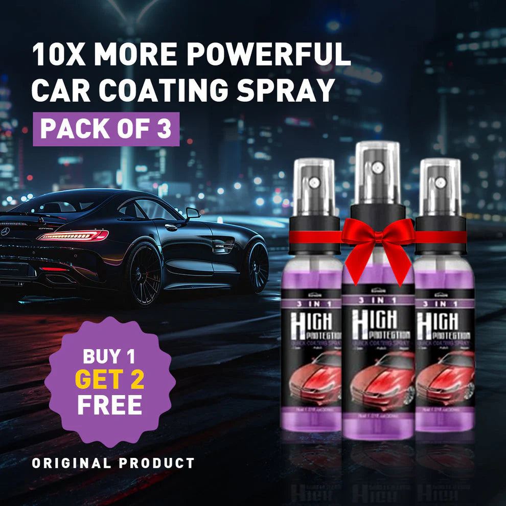 3 In 1 High Protection Car Coating Spray (BUY 1 GET 2 FREE) (10X More Power Full)