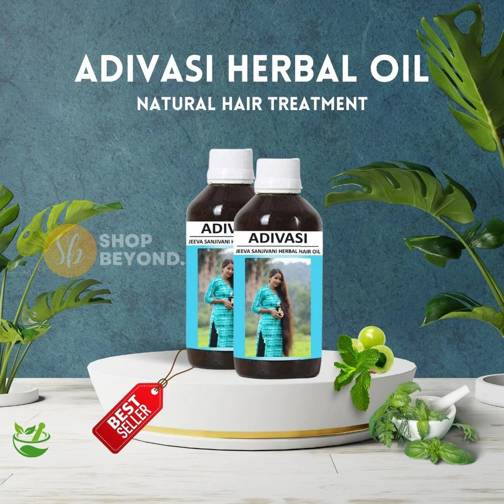 ORIGINAL ADIVASI HERBAL HAIR OIL - BUY 1 GET 1 FREE (⭐️⭐️⭐️⭐️⭐️ 4.9/5)